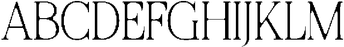 Felgiora Soft Thin SemiCondensed otf (100) Font UPPERCASE