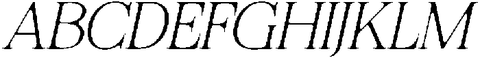 Felgiora Soft Thin SemiExpanded Italic otf (100) Font UPPERCASE