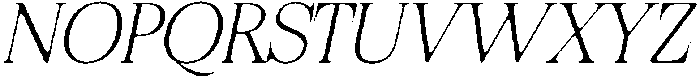 Felgiora Soft Thin SemiExpanded Italic otf (100) Font UPPERCASE