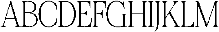 Felgiora Thin Condensed otf (100) Font UPPERCASE