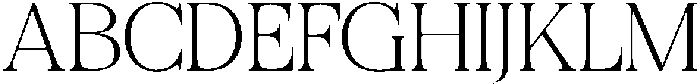 Felgiora Thin Expanded otf (100) Font UPPERCASE