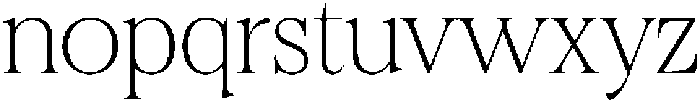 Felgiora Thin Expanded otf (100) Font LOWERCASE