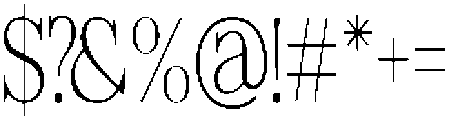 Felgiora Thin Extra Condensed otf (100) Font OTHER CHARS