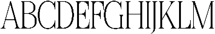 Felgiora Thin Extra Condensed otf (100) Font UPPERCASE