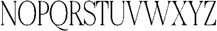 Felgiora Thin Extra Condensed otf (100) Font UPPERCASE