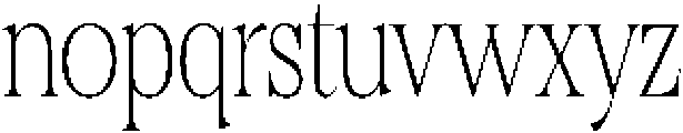 Felgiora Thin Extra Condensed otf (100) Font LOWERCASE