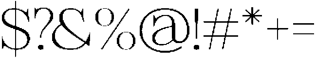 Felgiora Thin Extra Expanded otf (100) Font OTHER CHARS