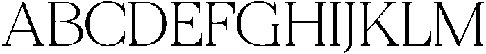 Felgiora Thin Extra Expanded otf (100) Font UPPERCASE
