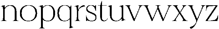 Felgiora Thin Extra Expanded otf (100) Font LOWERCASE