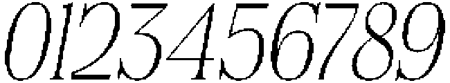 Felgiora Thin Italic Condensed otf (100) Font OTHER CHARS
