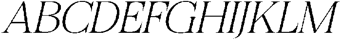 Felgiora Thin Italic Expanded otf (100) Font UPPERCASE