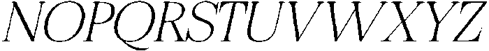 Felgiora Thin Italic Expanded otf (100) Font UPPERCASE