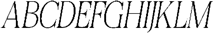 Felgiora Thin Italic Extra Condensed otf (100) Font UPPERCASE
