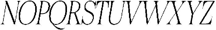 Felgiora Thin Italic Extra Condensed otf (100) Font UPPERCASE