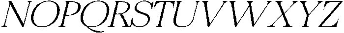 Felgiora Thin Italic Extra Expanded otf (100) Font UPPERCASE