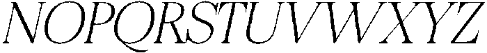 Felgiora Thin Italic Semi Expanded otf (100) Font UPPERCASE