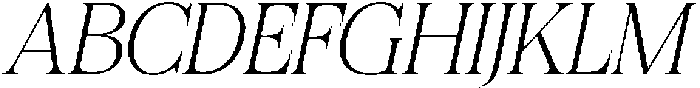 Felgiora Thin Italic otf (100) Font UPPERCASE