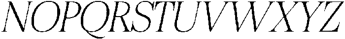 Felgiora Thin Italic otf (100) Font UPPERCASE