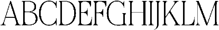 Felgiora Thin Semi Condensed otf (100) Font UPPERCASE