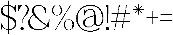 Felgiora Thin Semi Expanded otf (100) Font OTHER CHARS