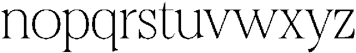 Felgiora Thin Semi Expanded otf (100) Font LOWERCASE