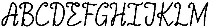 Felicia Regular otf (400) Font UPPERCASE