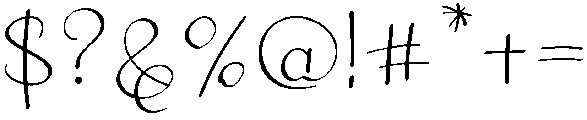 Felicity Regular otf (400) Font OTHER CHARS