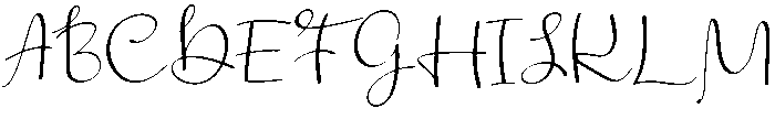 Felicity Regular otf (400) Font UPPERCASE