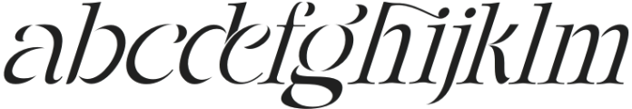 Fellee Stencil Light Italic otf (300) Font LOWERCASE