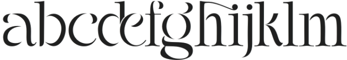 Fellee Stencil Light otf (300) Font LOWERCASE