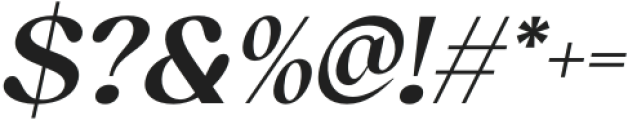 Felonia Italic otf (400) Font OTHER CHARS