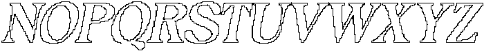 Felonia Pixel Outline otf (400) Font UPPERCASE