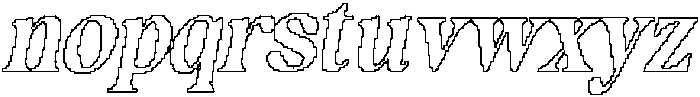 Felonia Pixel Outline otf (400) Font LOWERCASE