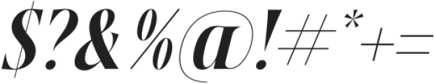 Female Halzita Italic otf (400) Font OTHER CHARS
