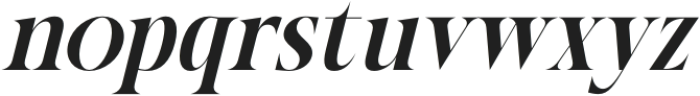 Female Halzita Italic otf (400) Font LOWERCASE