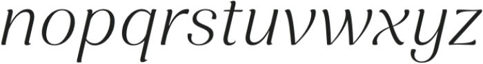 Femero Light italic otf (300) Font LOWERCASE