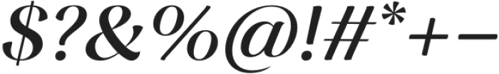 Femero Medium italic otf (500) Font OTHER CHARS