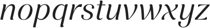 Femero Regular italic otf (400) Font LOWERCASE