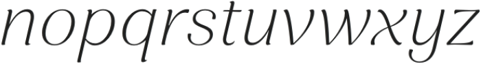 Femero Thin italic otf (100) Font LOWERCASE