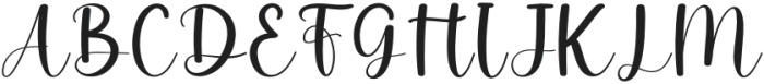 Feminine Regular otf (400) Font UPPERCASE