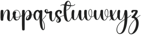 Feminine Regular otf (400) Font LOWERCASE