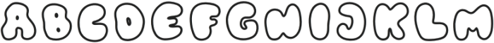 Femme Fierce Outline otf (400) Font UPPERCASE