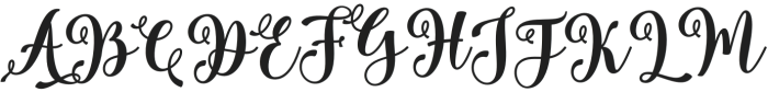 Fenivay Script Regular otf (400) Font UPPERCASE