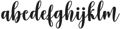 Fenivay Script Regular otf (400) Font LOWERCASE