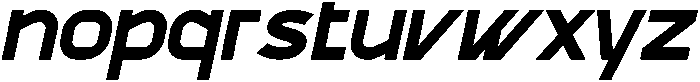 Fenoment Italic otf (400) Font LOWERCASE