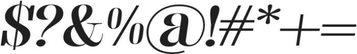 Fenoura Bold Semi Expanded Slant otf (700) Font OTHER CHARS