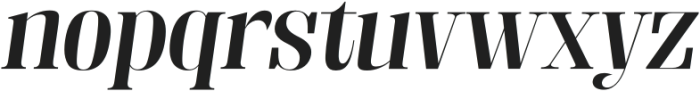 Fenoura Bold Semi Expanded Slant otf (700) Font LOWERCASE