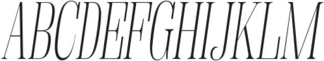 Fenoura Light Condensed Slant otf (300) Font UPPERCASE