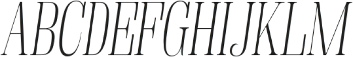 Fenoura Light Semi Condensed Slant otf (300) Font UPPERCASE