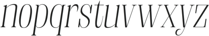 Fenoura Light Slant otf (300) Font LOWERCASE